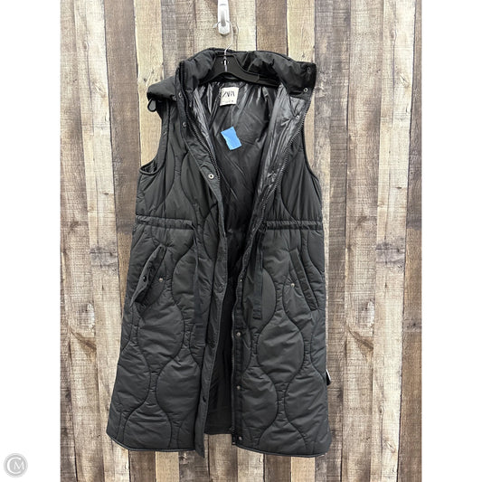 Vest Puffer & Quilted By Zara In Black, Size: L