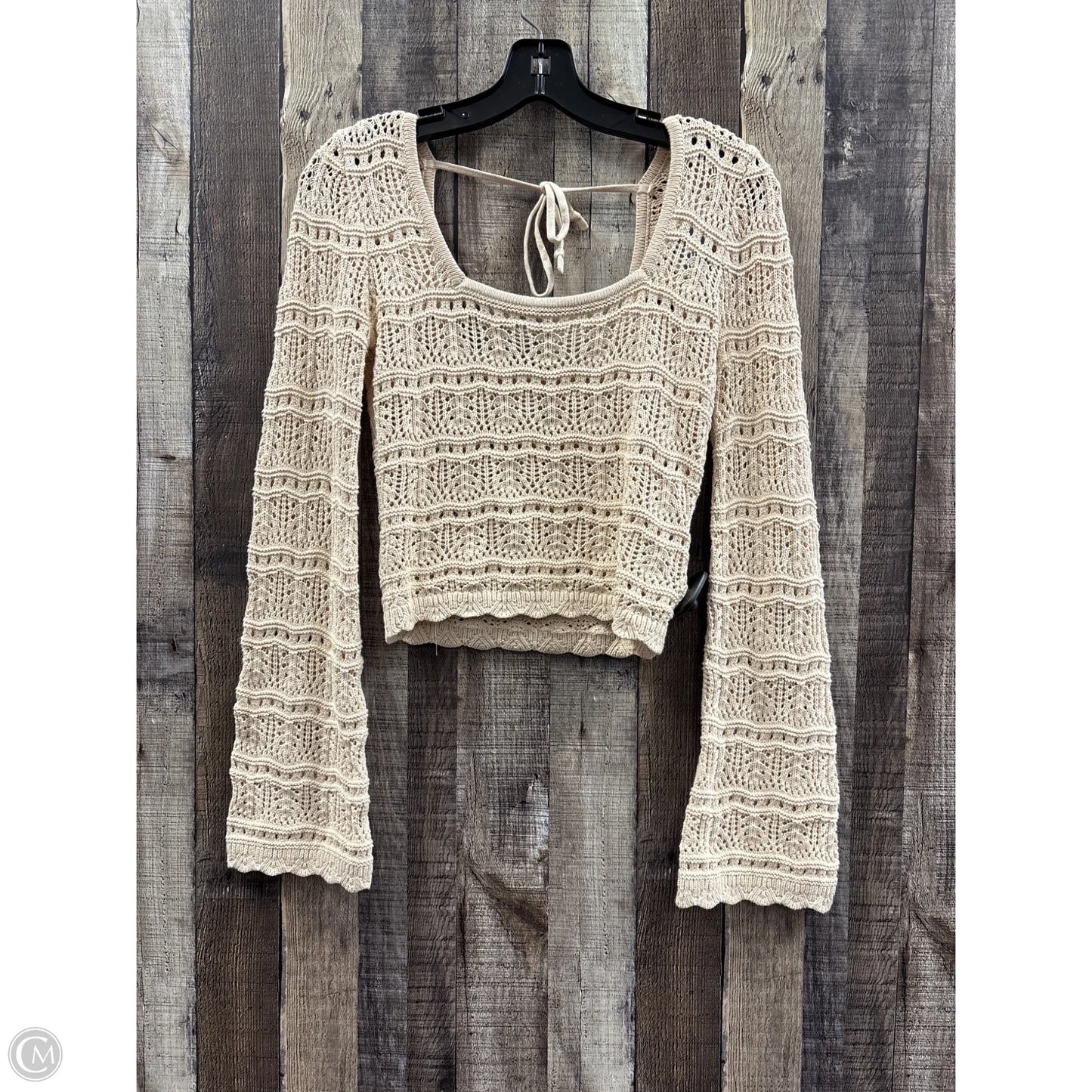 Sweater By Hollister In Tan, Size: S