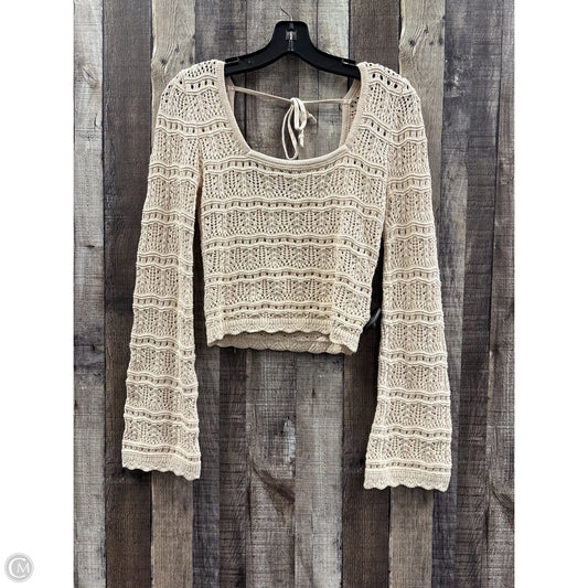 Sweater By Hollister In Tan, Size: S