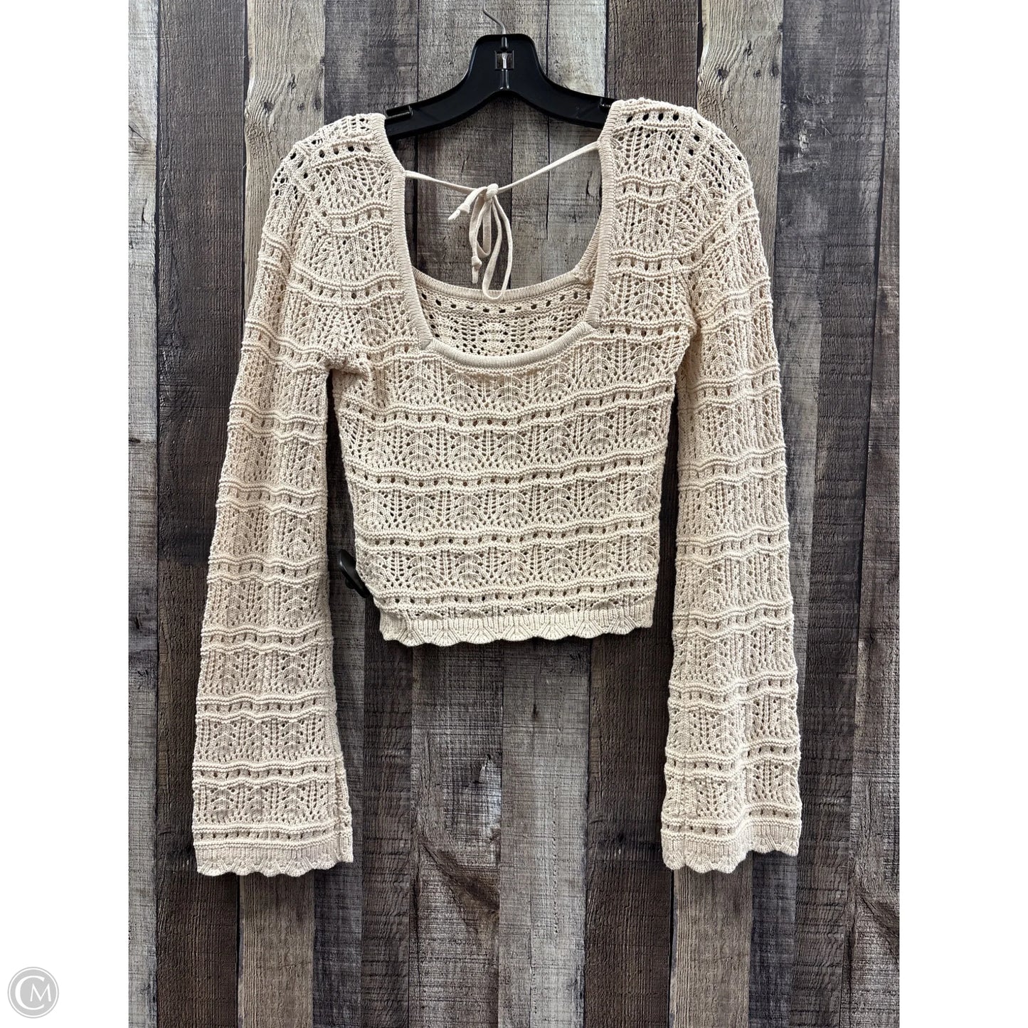 Sweater By Hollister In Tan, Size: S