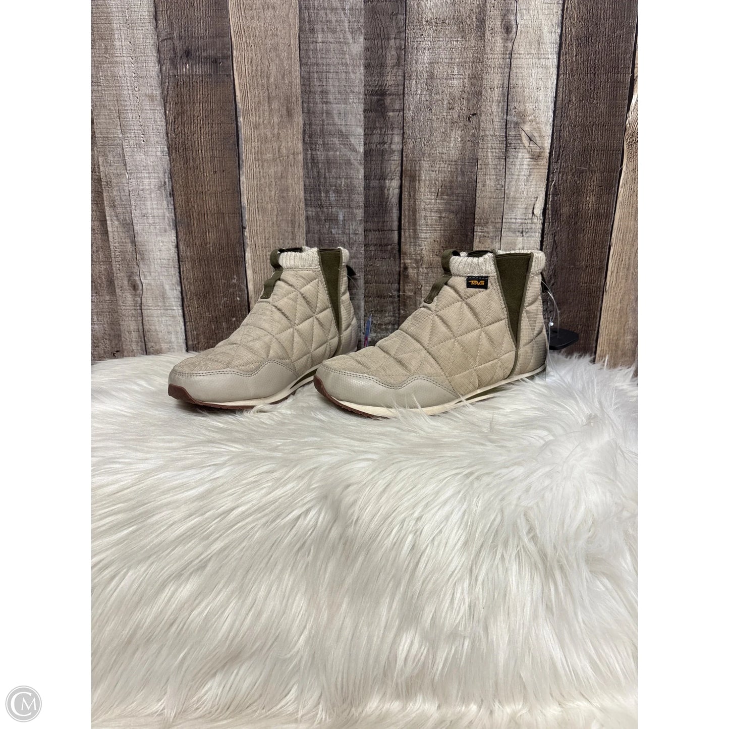 Boots Ankle Flats By Teva In Taupe, Size: 8