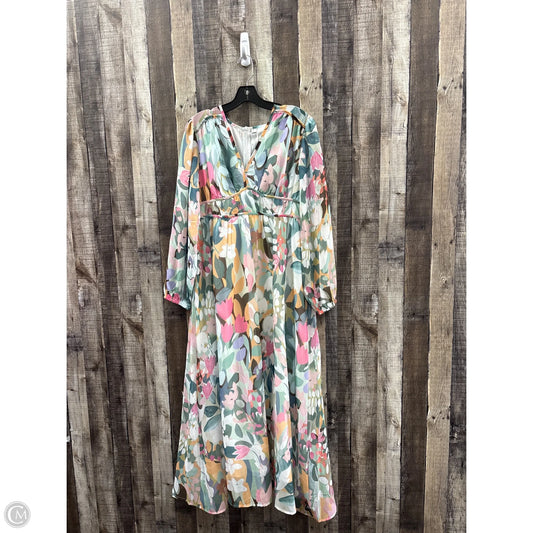 Dress Casual Maxi By Cmf In Multi-colored, Size: L
