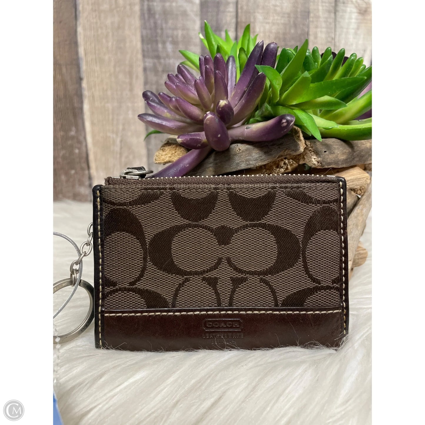 Coin Purse Designer By Coach, Size: Small