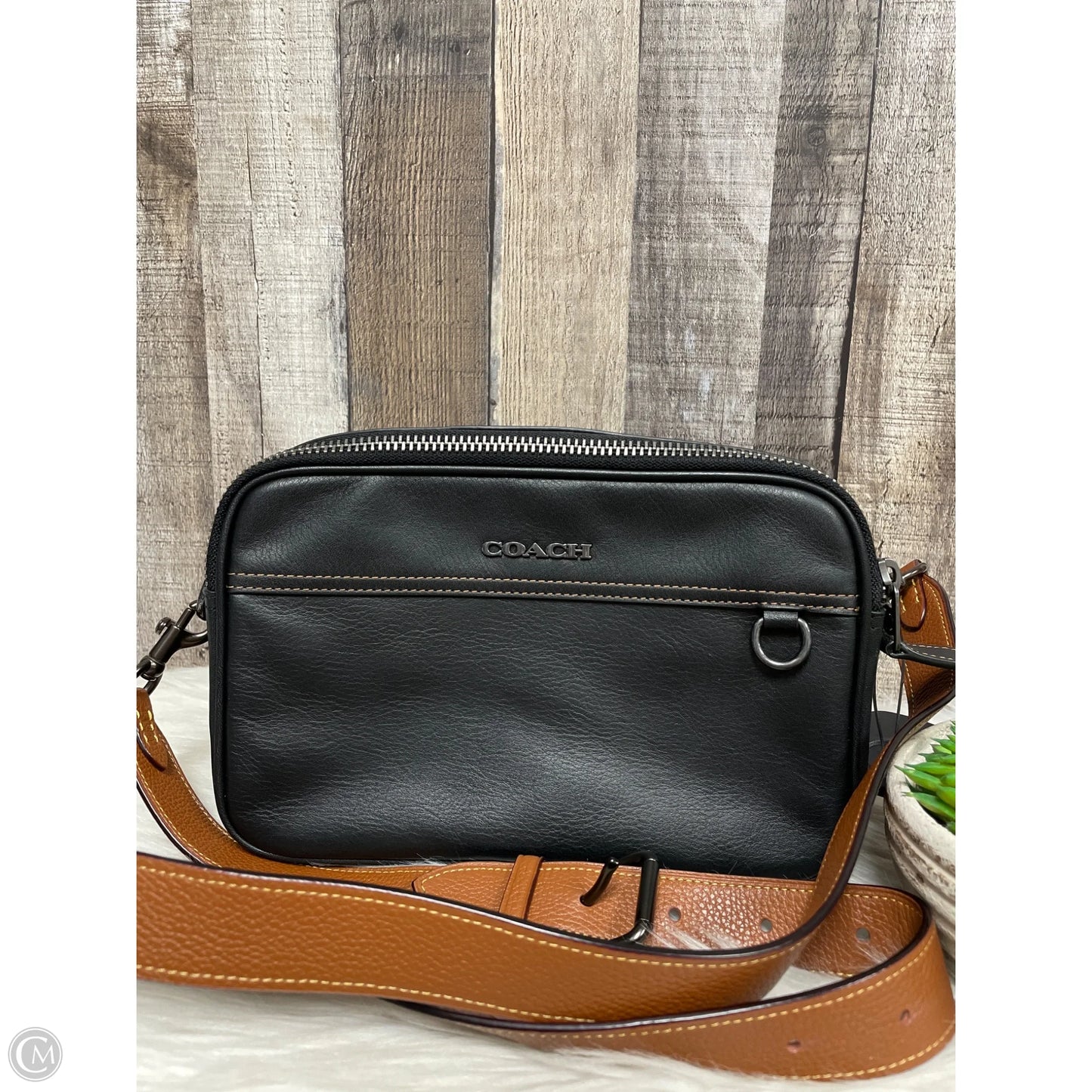 Crossbody Designer By Coach, Size: Medium