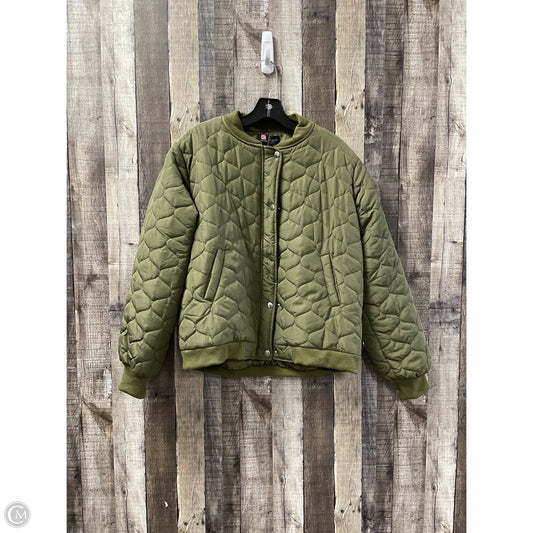 Jacket Puffer & Quilted By Cme In Green, Size: L