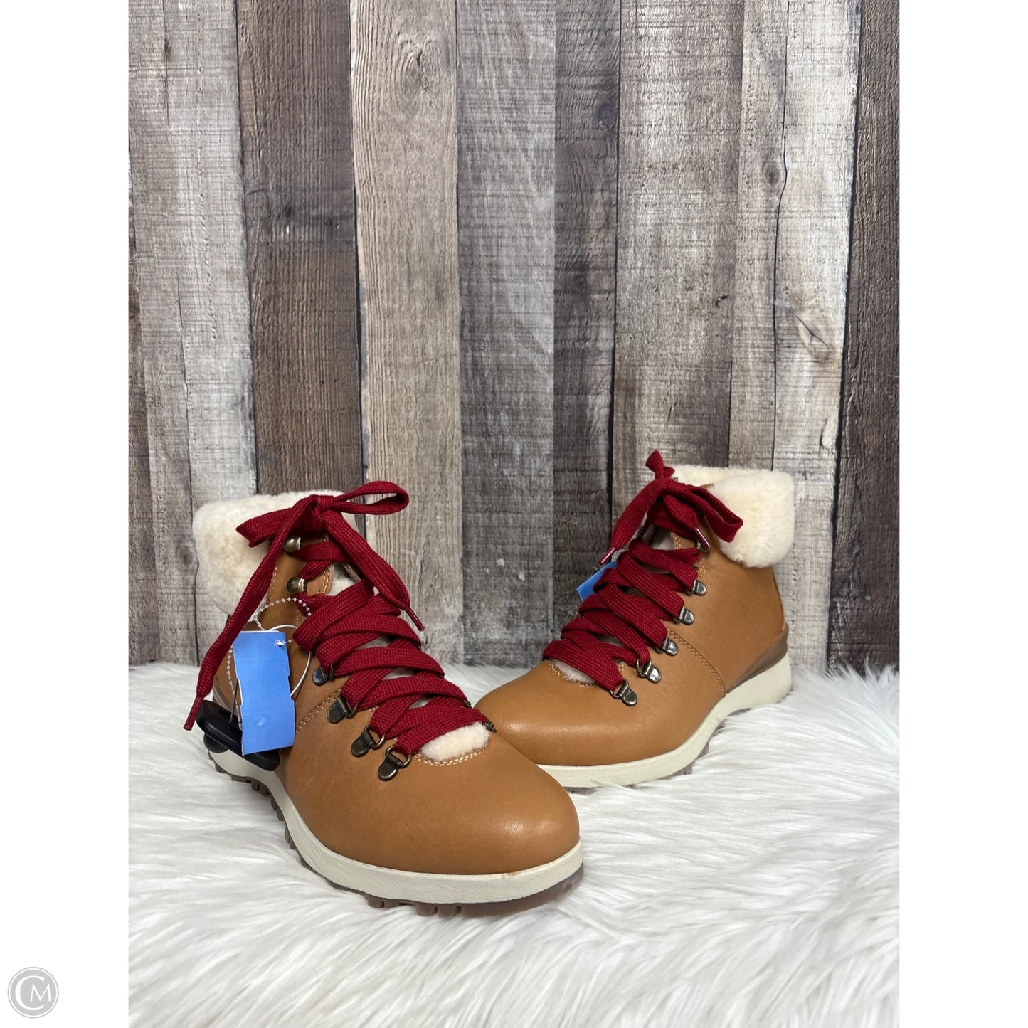 Boots Combat By Clothes Mentor In Brown, Size: 9