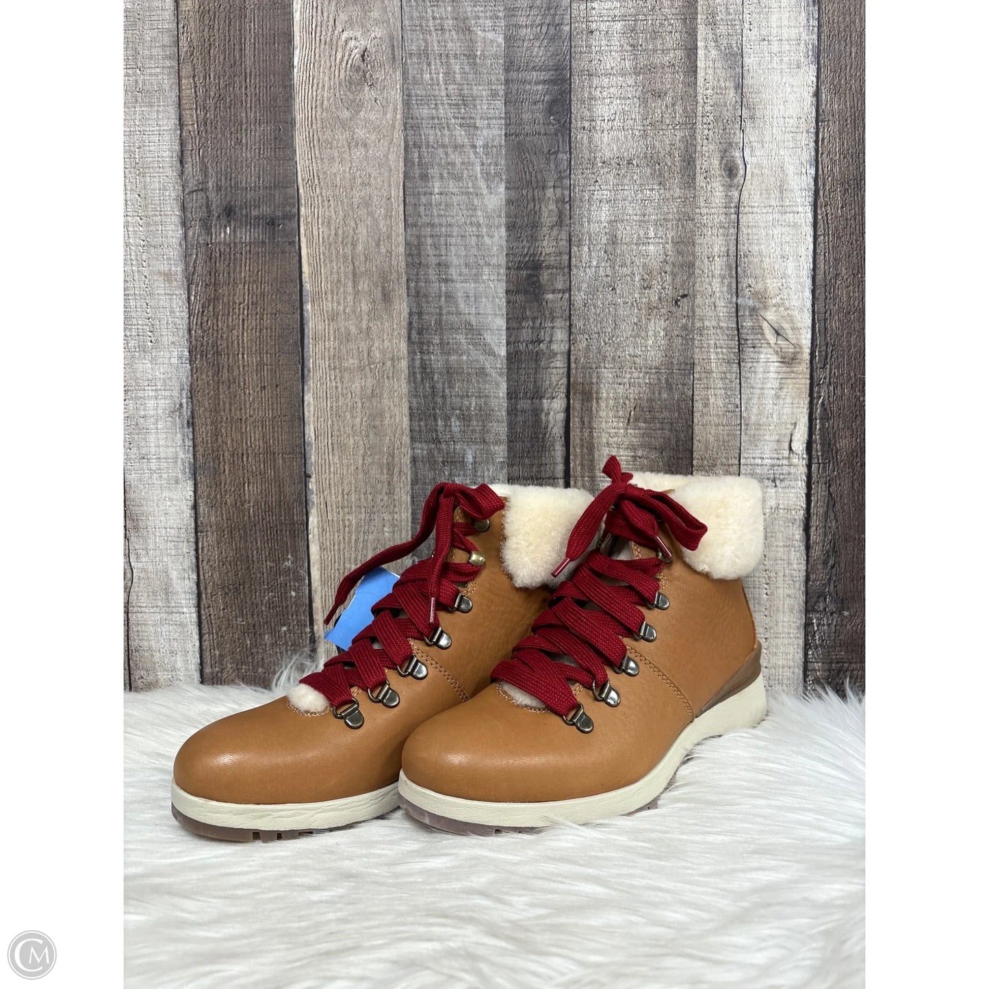 Boots Combat By Clothes Mentor In Brown, Size: 9