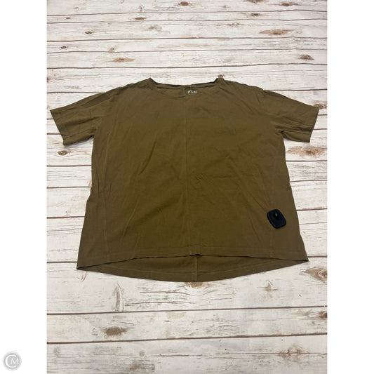 Top Short Sleeve By Flx In Green, Size: L