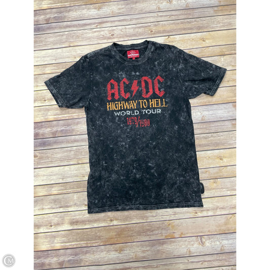 Top Short Sleeve By Cme In Grey, Size: M