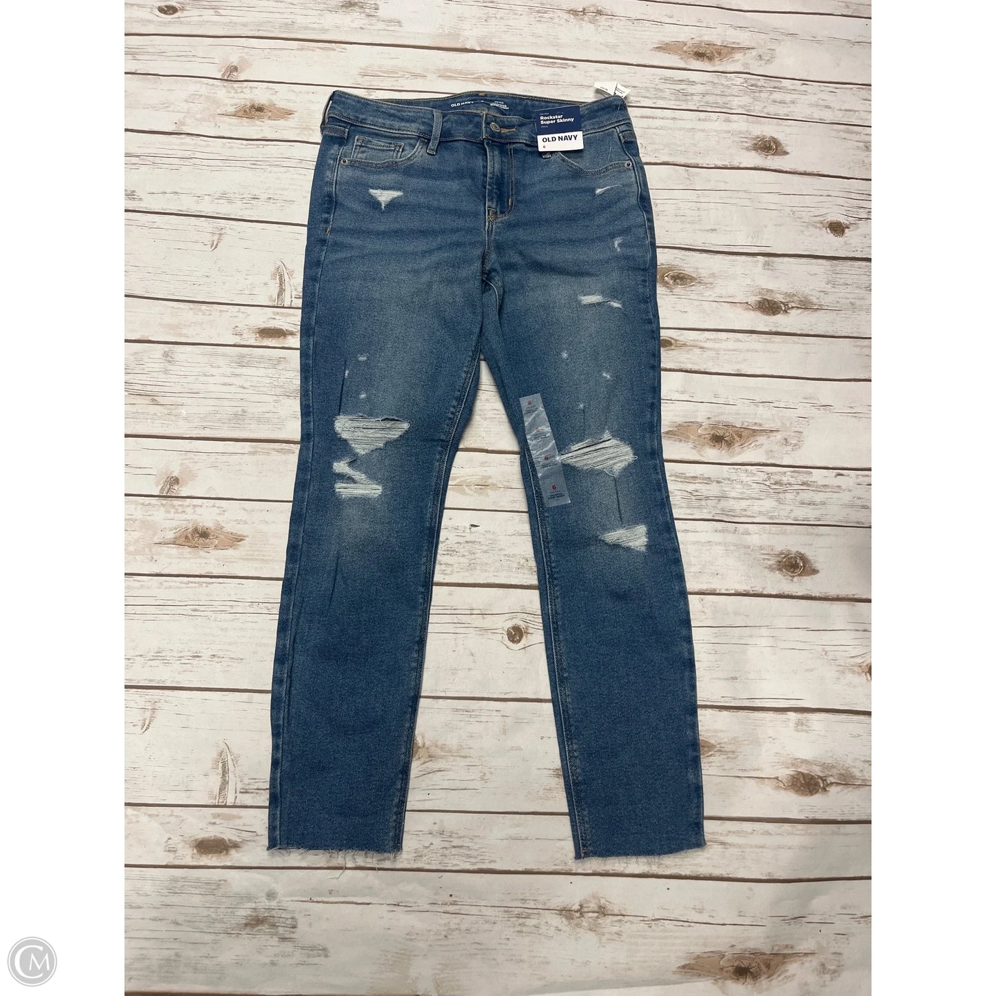 Jeans Straight By Old Navy In Blue Denim, Size: 6