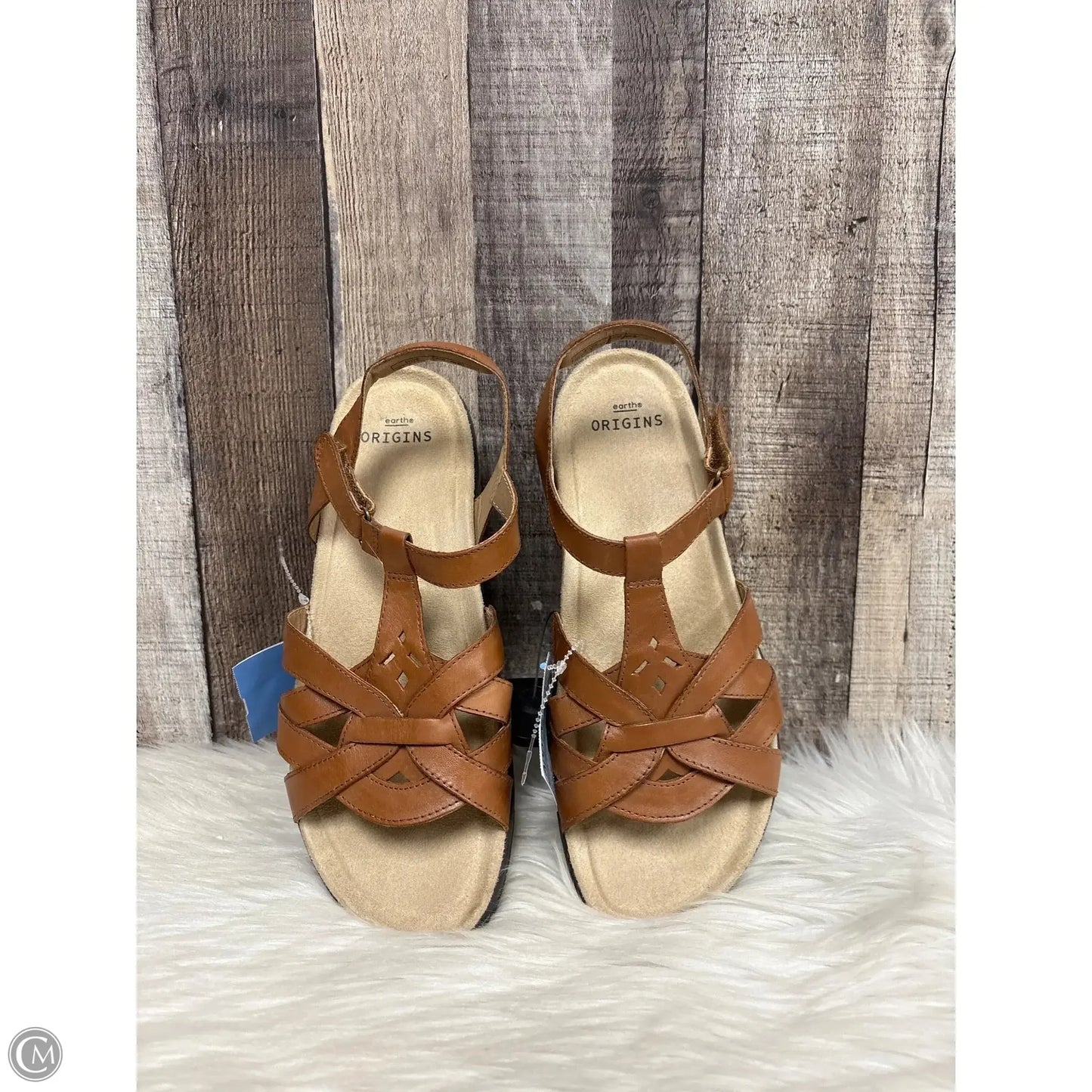 Sandals Flats By Earth Origins In Brown, Size: 9.5