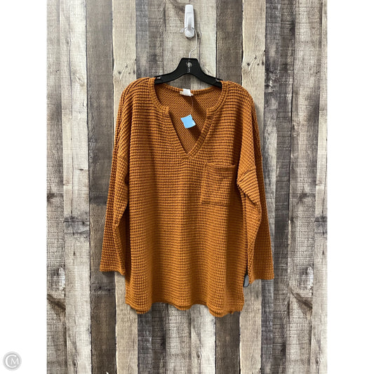 Sweater By Bibi In Brown, Size: L