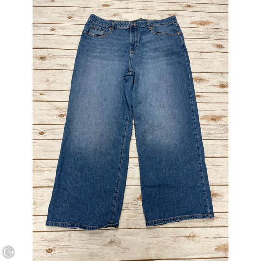 Jeans Wide Leg By Wild Fable In Blue Denim, Size: 16