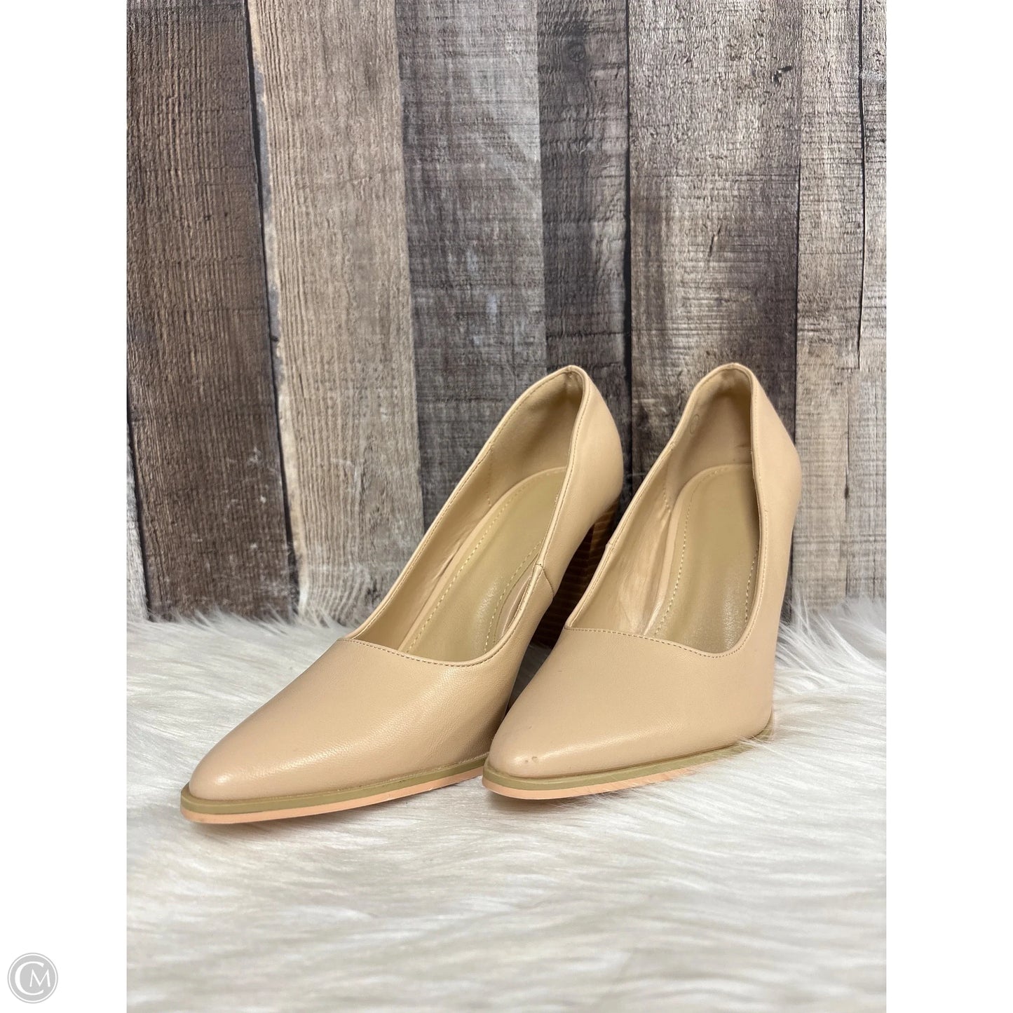 Shoes Heels Block By Cmf In Tan, Size: 7.5