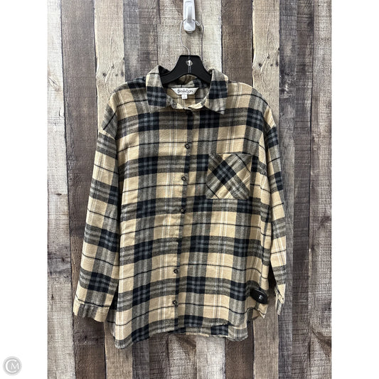 Top Long Sleeve By Davi & Dani In Checkered Pattern, Size: S