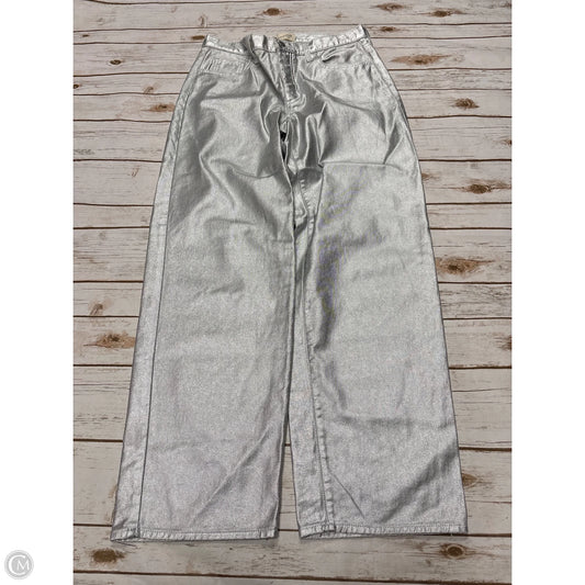 Jeans Wide Leg By Universal Thread In Silver, Size: 6
