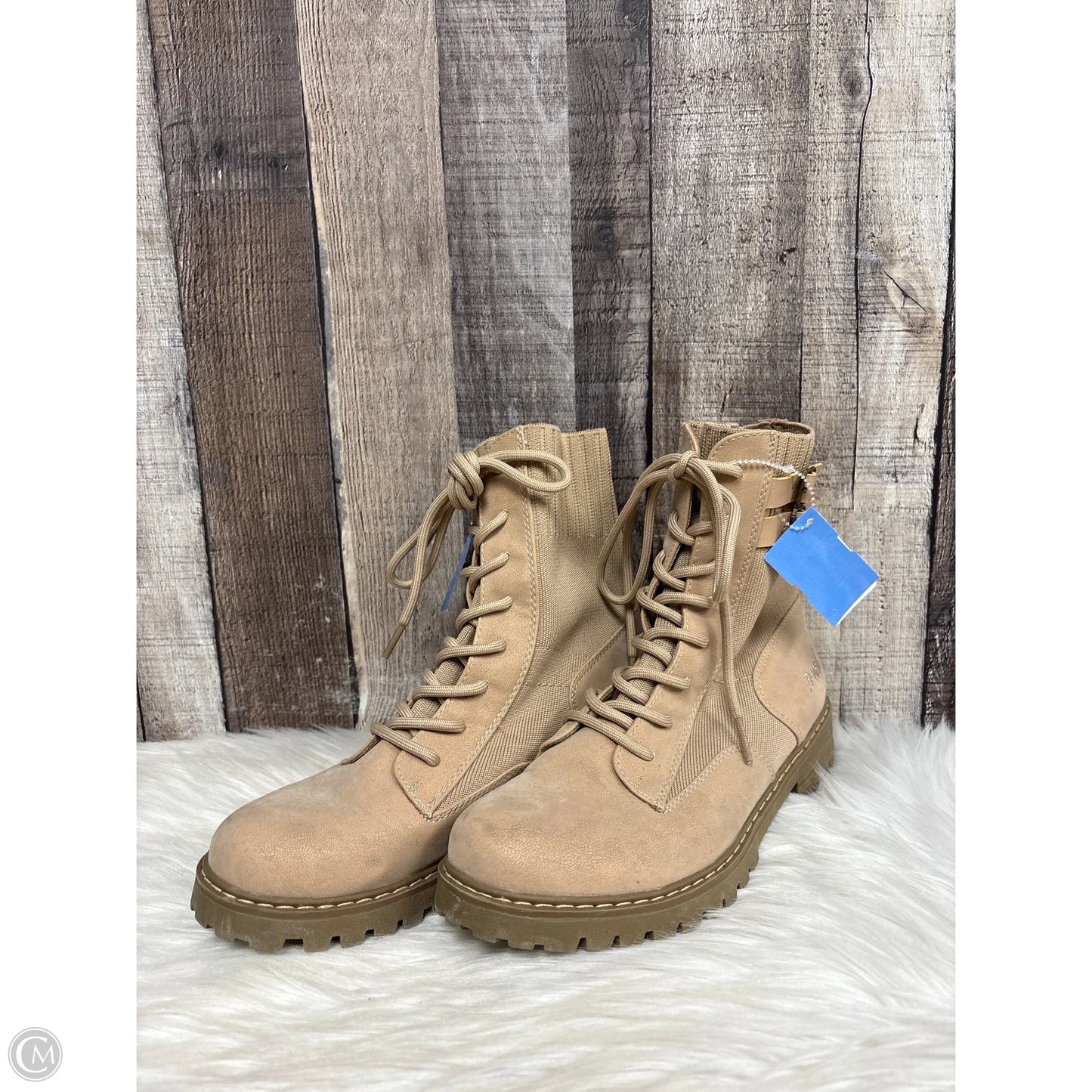 Boots Ankle Heels By Blowfish In Taupe, Size: 9.5