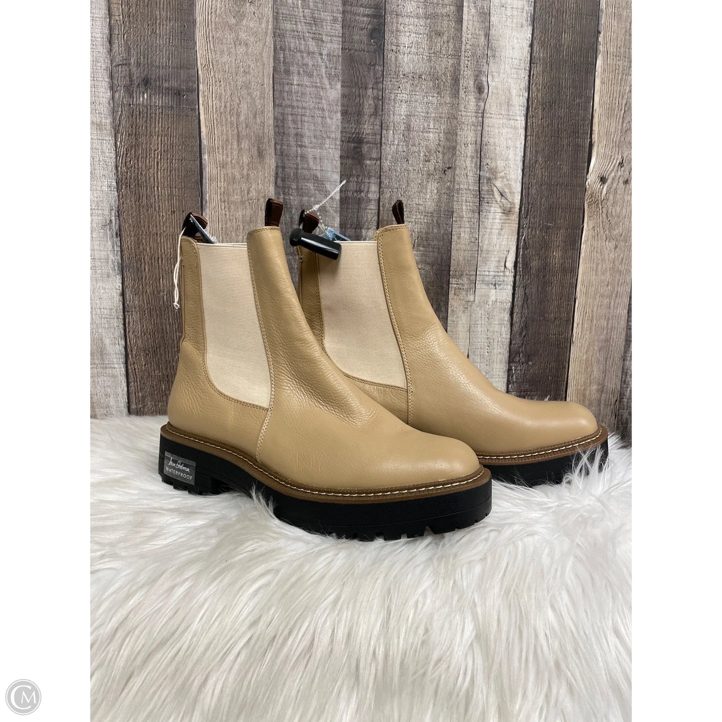 Boots Ankle Heels By Sam Edelman In Tan, Size: 10