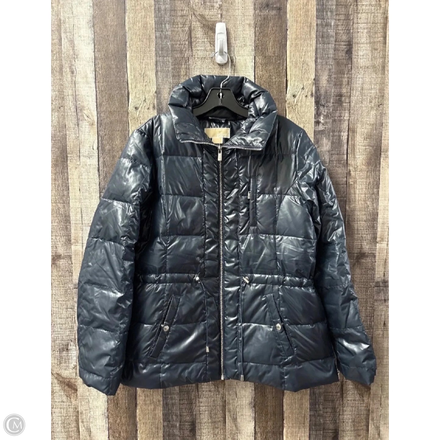 Coat Puffer & Quilted By Michael By Michael Kors In Navy, Size: L