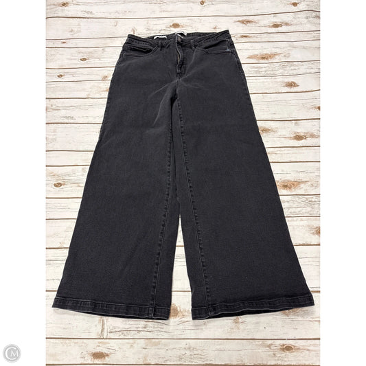 Jeans Wide Leg By Ava & Viv In Black Denim, Size: 16