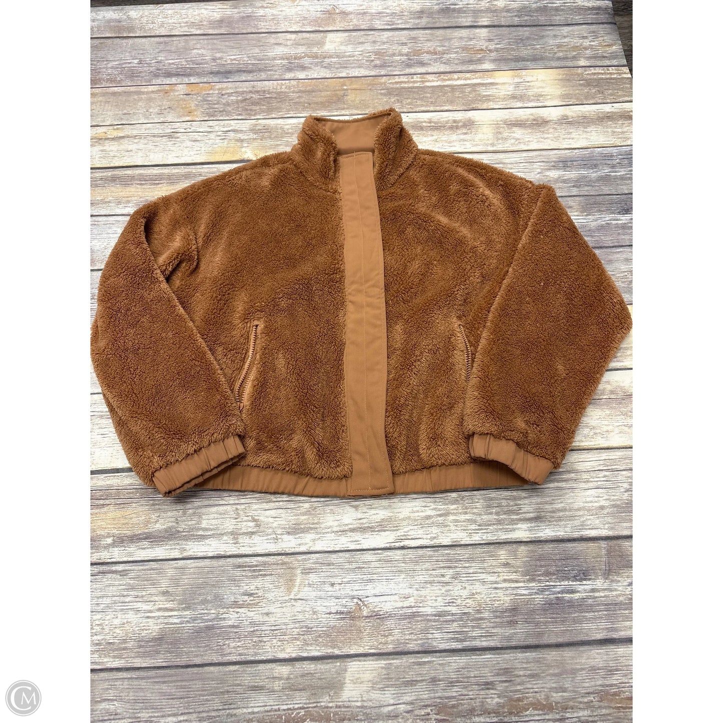 Jacket Fleece By Anrabess In Copper, Size: M