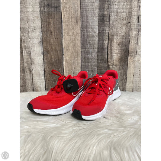 Shoes Athletic By Nike In Grey & Red, Size: 6.5
