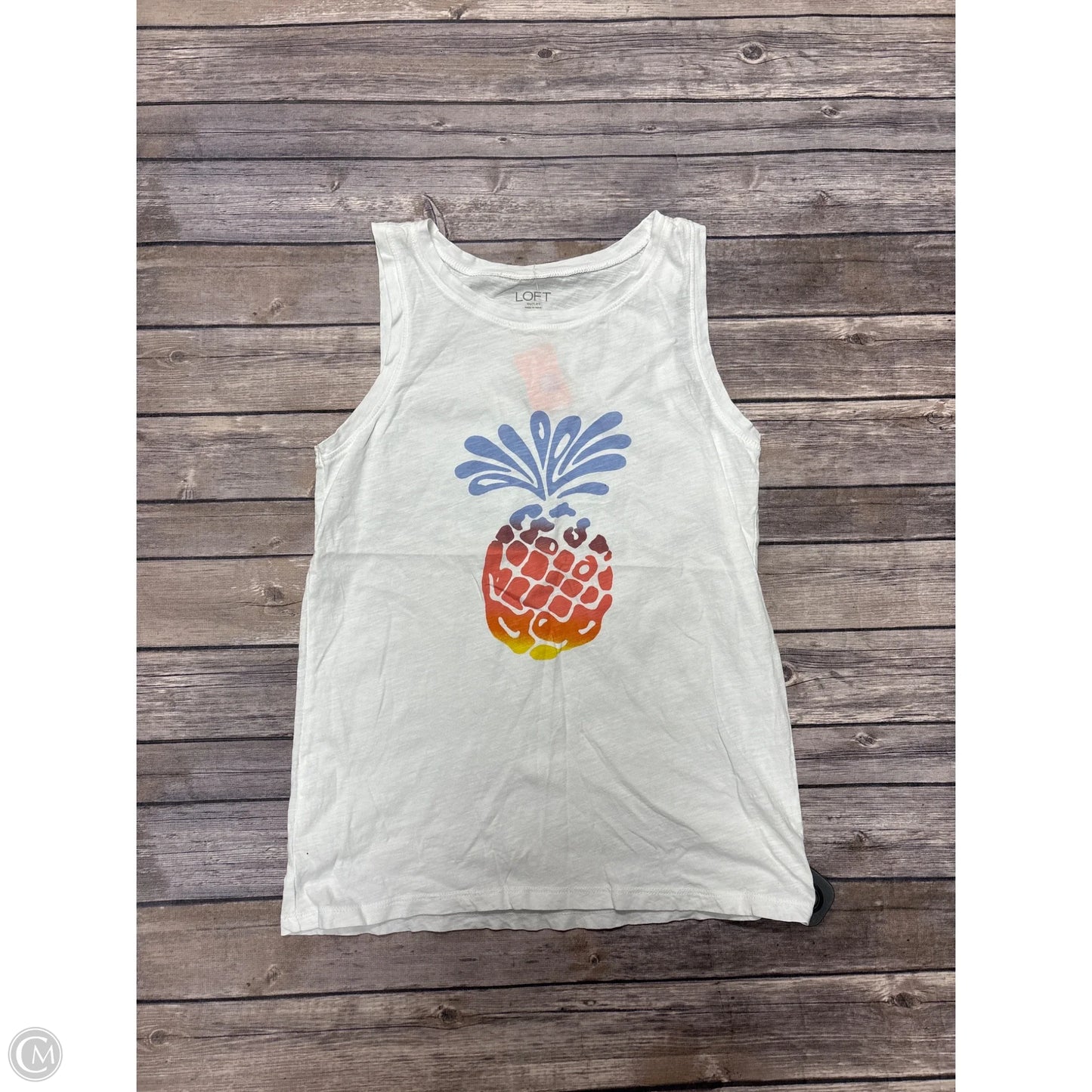 Top Sleeveless By Loft In White, Size: Xs