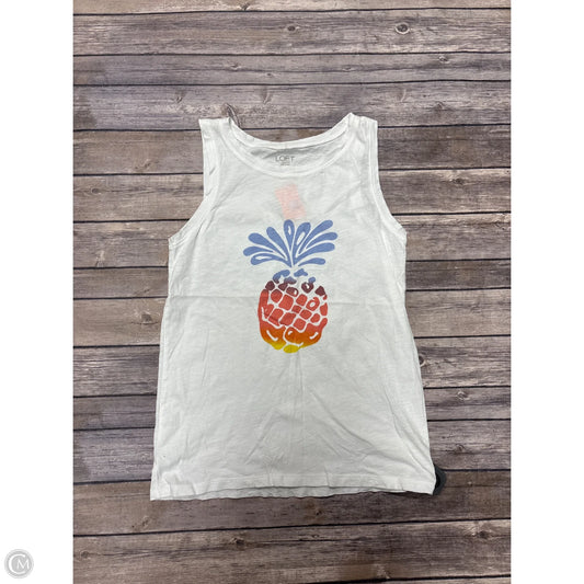 Top Sleeveless By Loft In White, Size: Xs