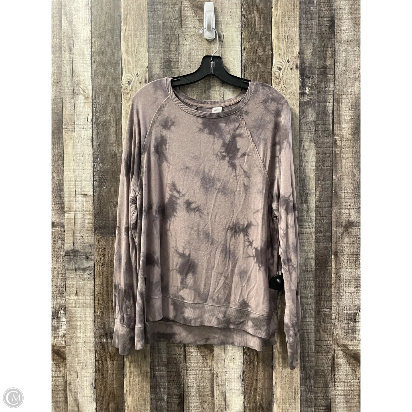 Athletic Top Long Sleeve Crewneck By Joy Lab In Tie Dye Print, Size: M