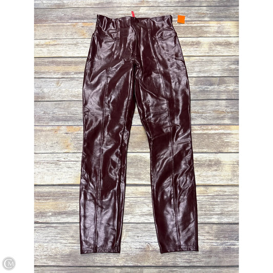 Pants Leggings By Spanx In Maroon, Size: L