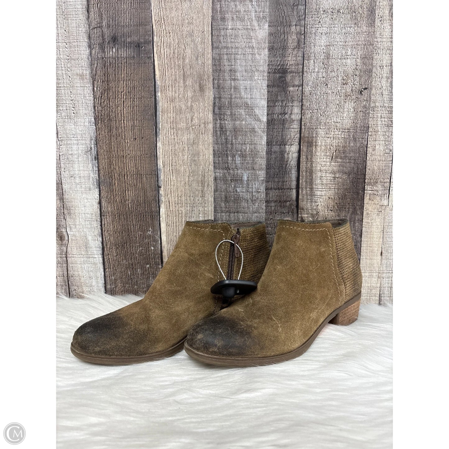 Boots Ankle Heels By Rockport In Tan, Size: 7