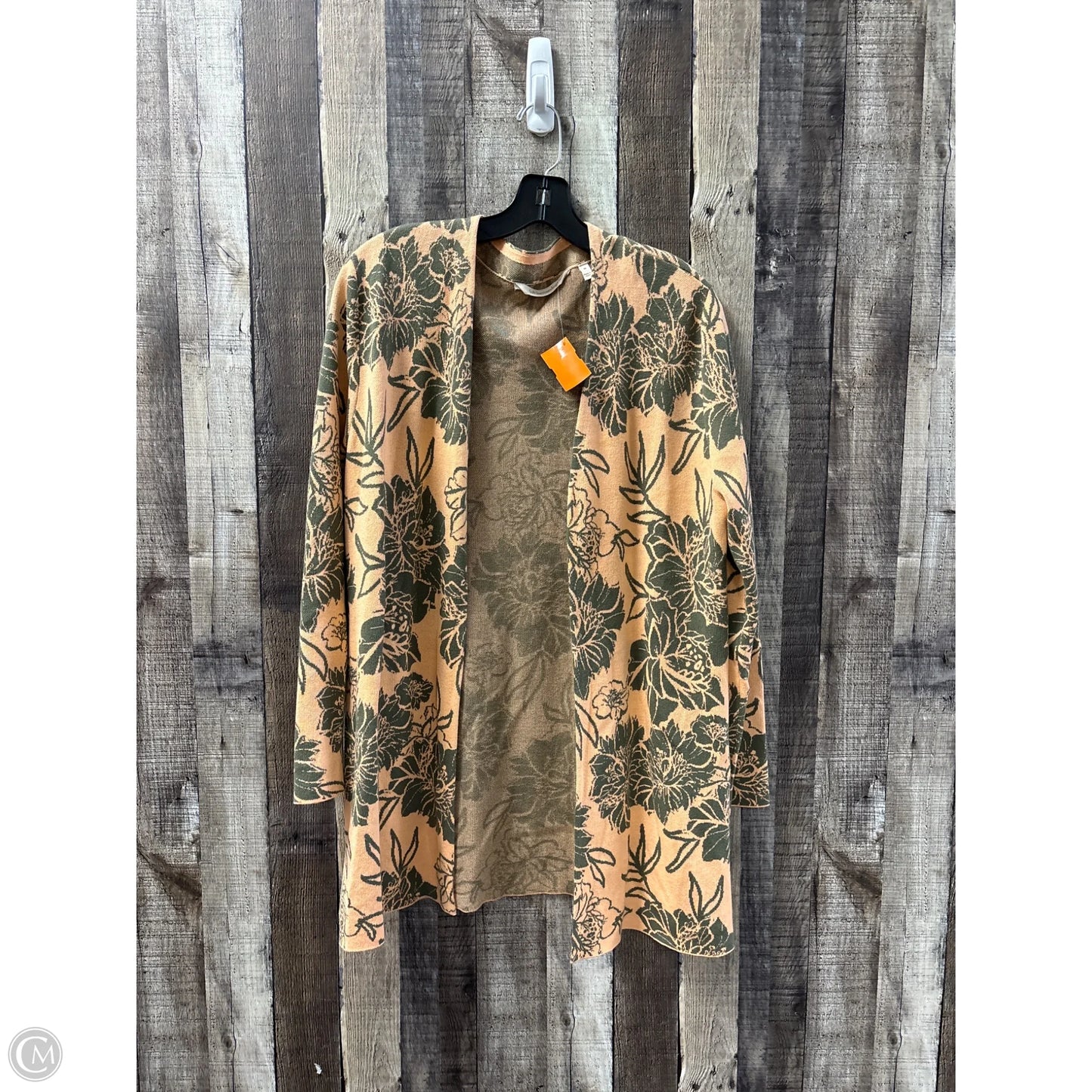 Sweater Cardigan By Soft Surroundings In Floral Print, Size: M