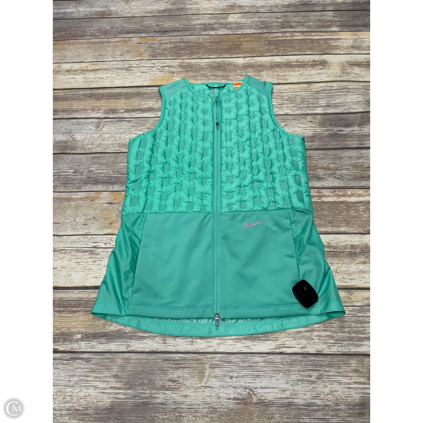 Vest Puffer & Quilted By Nike In Green, Size: Xs