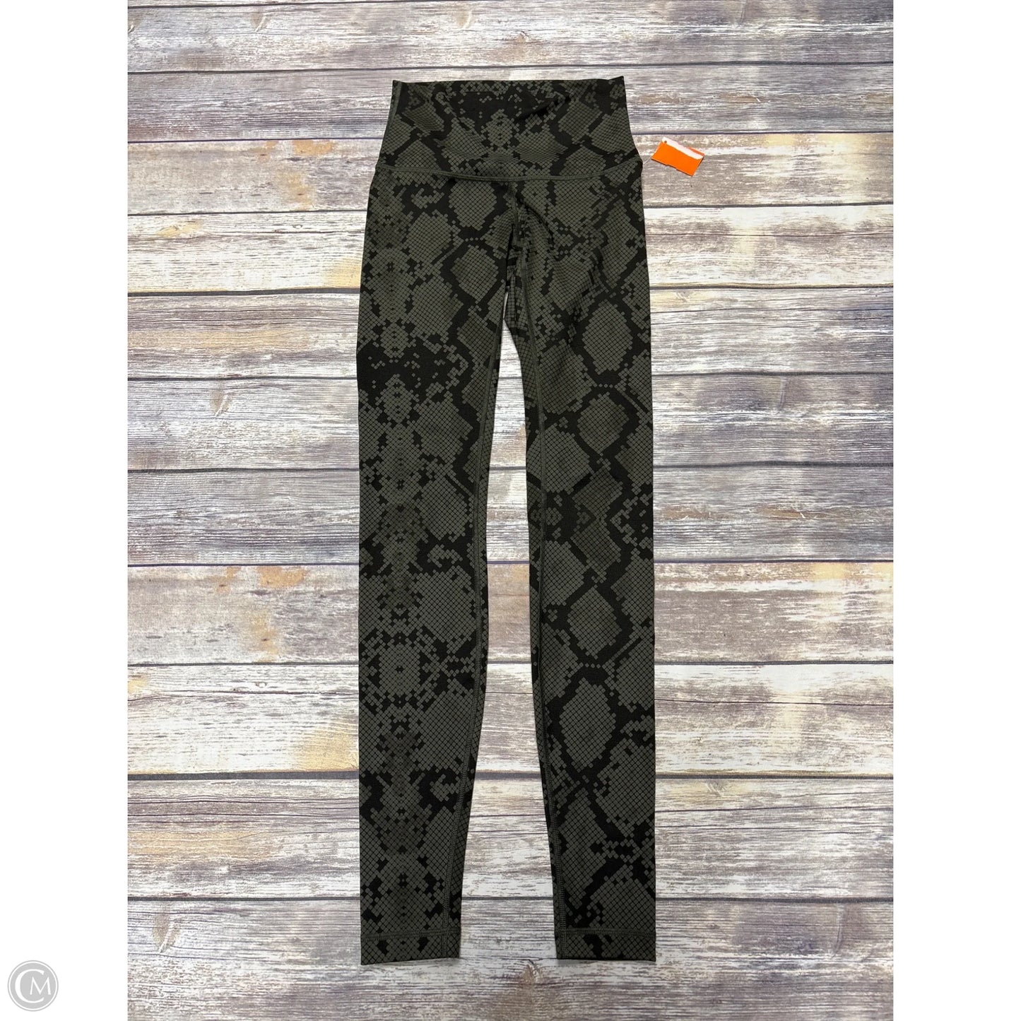 Athletic Leggings By Lululemon In Green, Size: 4