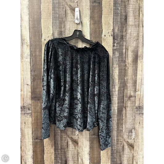 Top Long Sleeve By Anthropologie In Black, Size: 2x