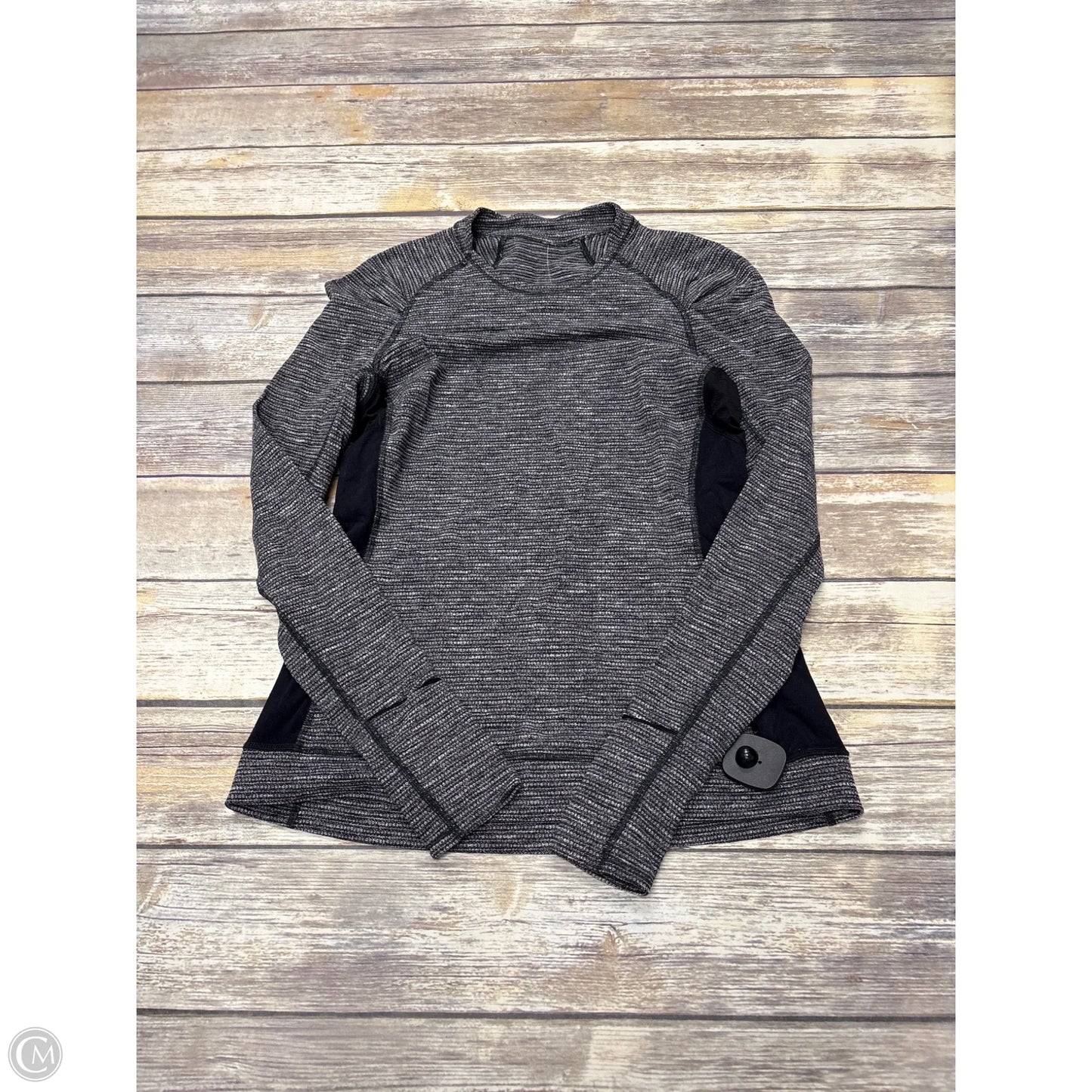 Athletic Top Long Sleeve Crewneck By Lululemon In Grey, Size: 10