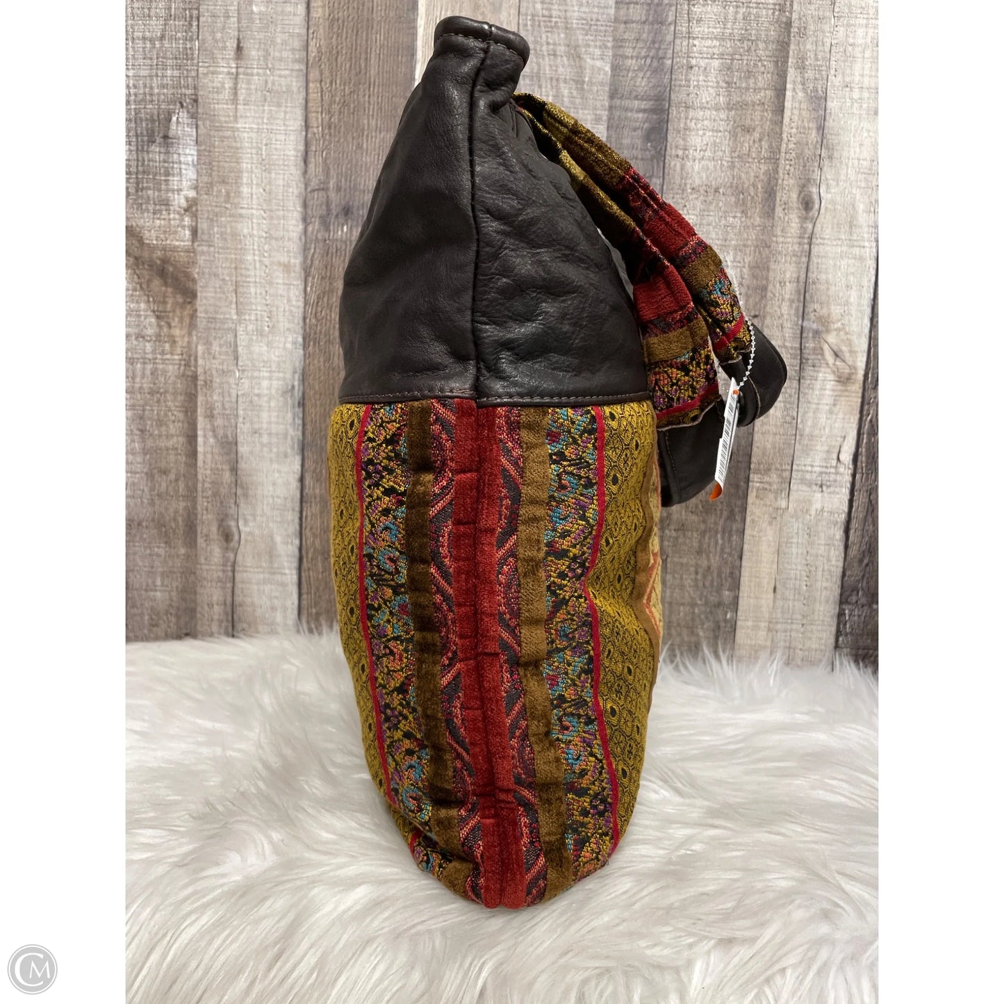 Handbag Leather By Cme, Size: Medium