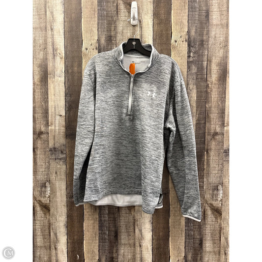 Athletic Jacket By Under Armour In Grey, Size: L