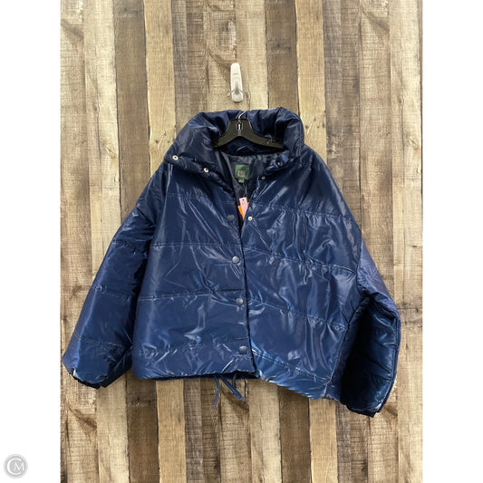Coat Puffer & Quilted By Wild Fable In Blue, Size: L