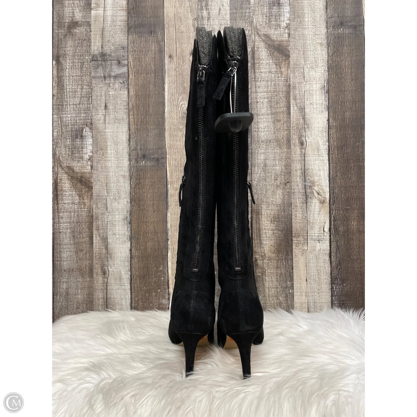 Boots Knee Heels By Nine West In Black, Size: 8