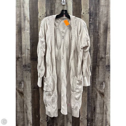 Sweater Cardigan By No Boundaries In Tan, Size: Xl