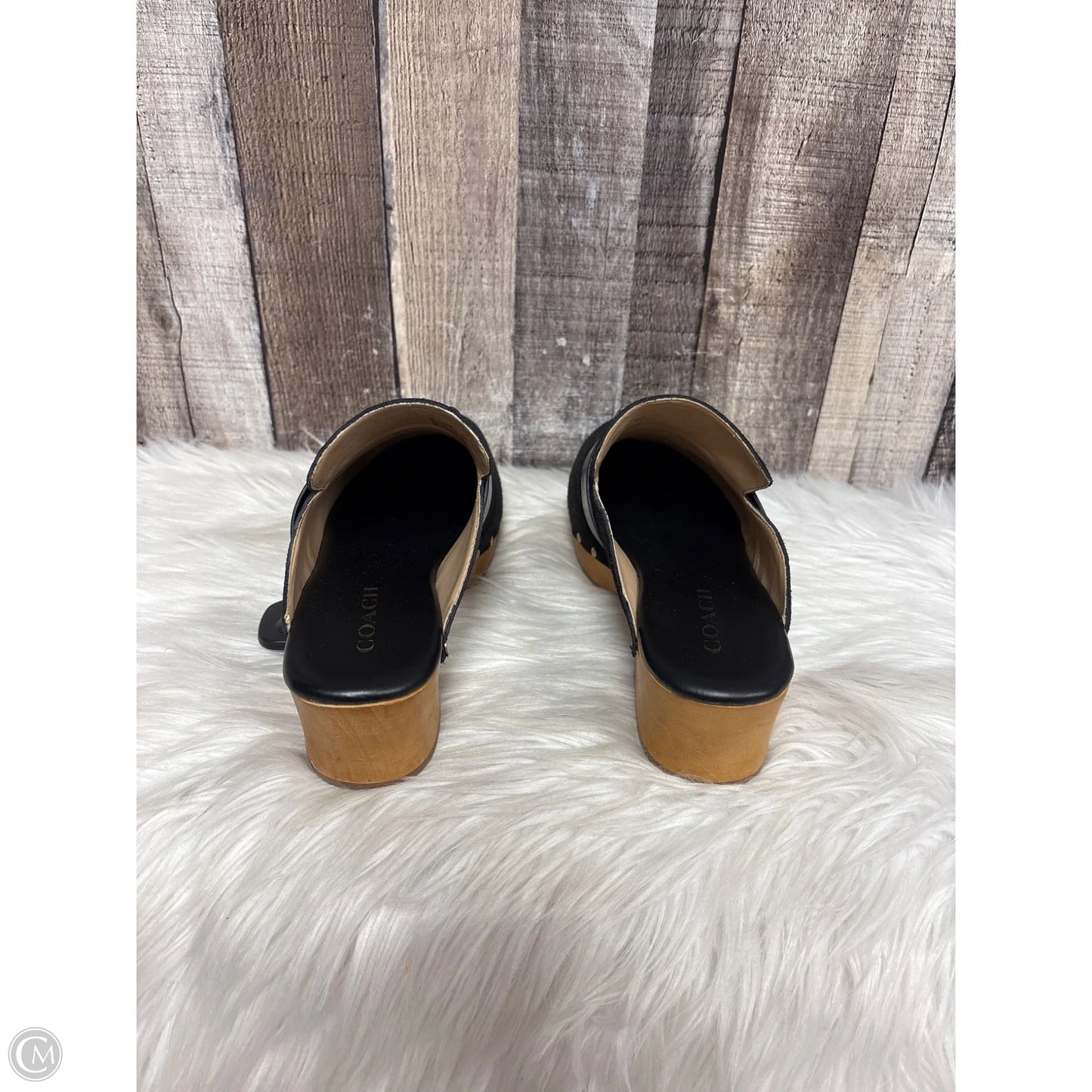 Shoes Designer By Coach In Black, Size: 9