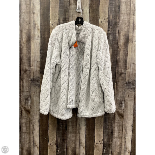 Jacket Faux Fur & Sherpa By St Johns Bay In White, Size: Xxl
