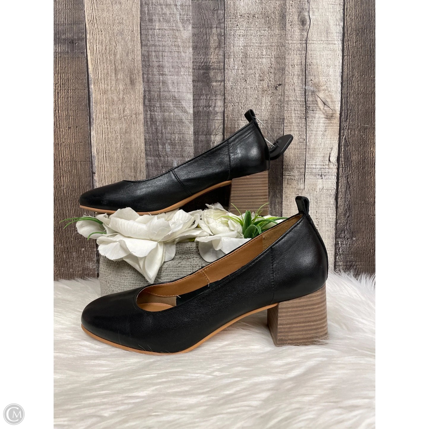 Shoes Heels Block By Crown Vintage In Black, Size: 8.5