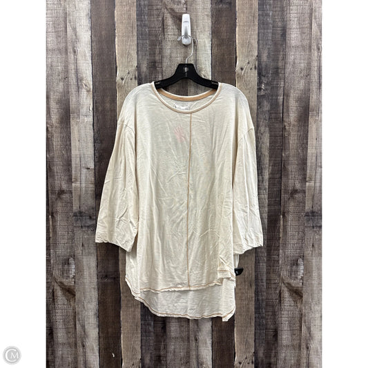 Top 3/4 Sleeve By Koolaburra By Ugg In Ivory, Size: 3x