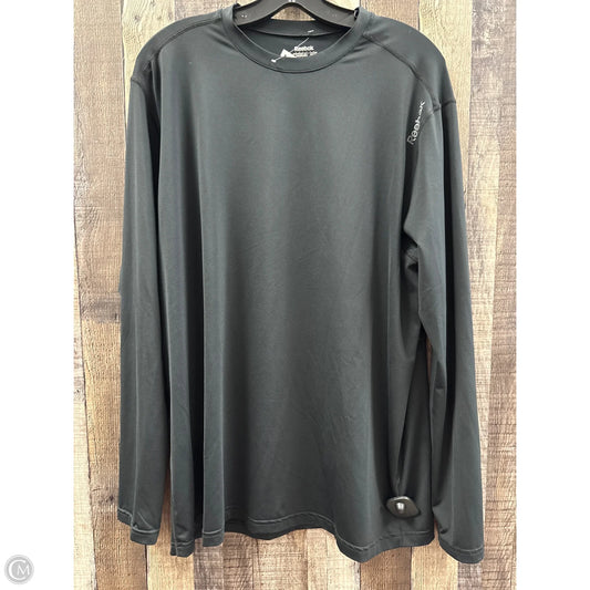 Athletic Top Long Sleeve Crewneck By Reebok In Black, Size: 3x