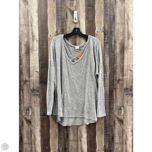 Top Long Sleeve By A New Day In Black & White, Size: Xxl