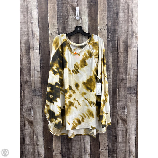 Top Long Sleeve By Tek Gear In Multi-colored, Size: 3x