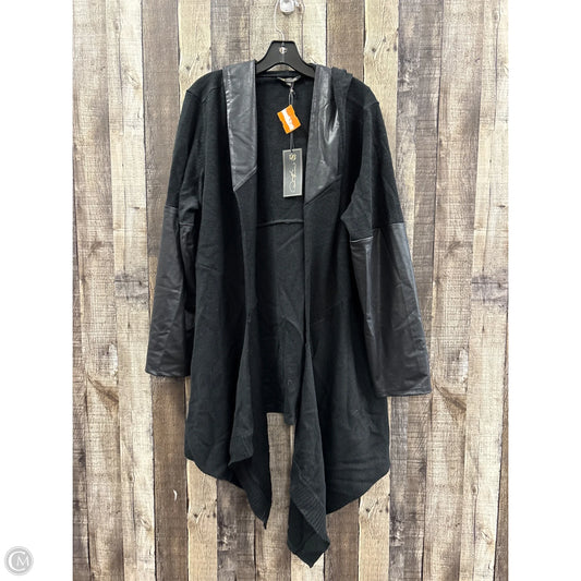 Sweater Cardigan By Diane Gilman In Black, Size: 1x