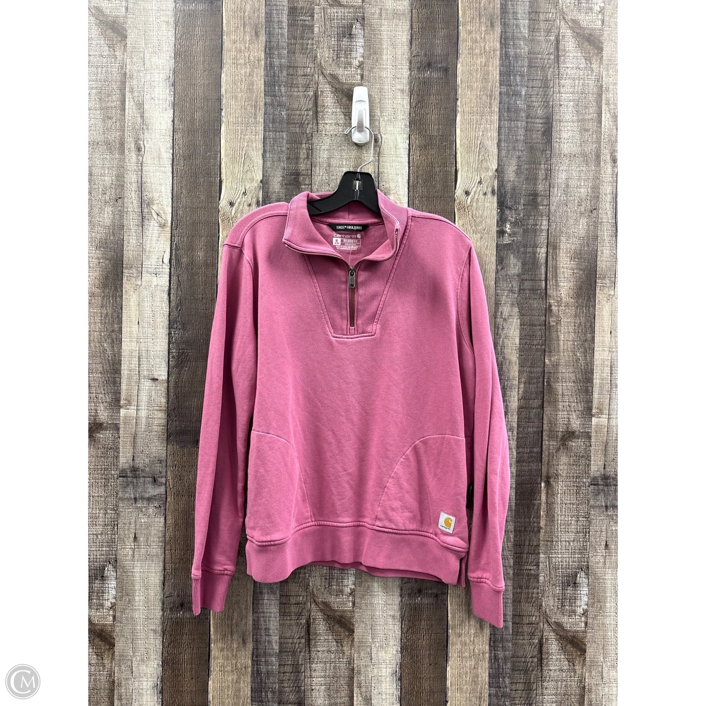 Top Long Sleeve By Carhartt In Pink, Size: M